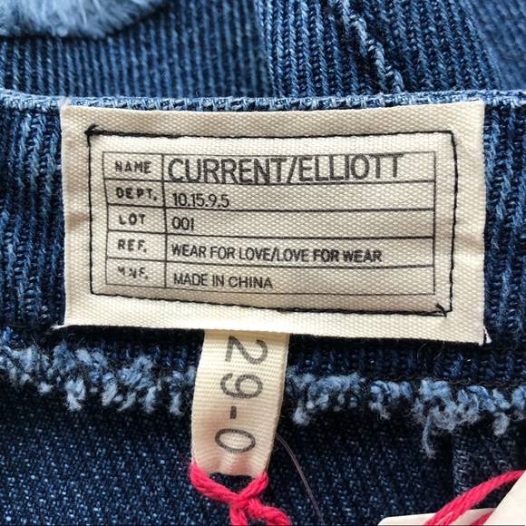 Current Elliott The Zip Fray Mini Denim Skirt - Picture 6 of 13